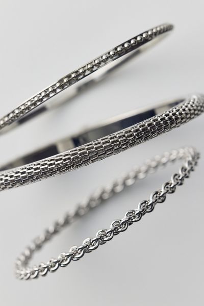 Macy Textured Metal Bangle Bracelets Set