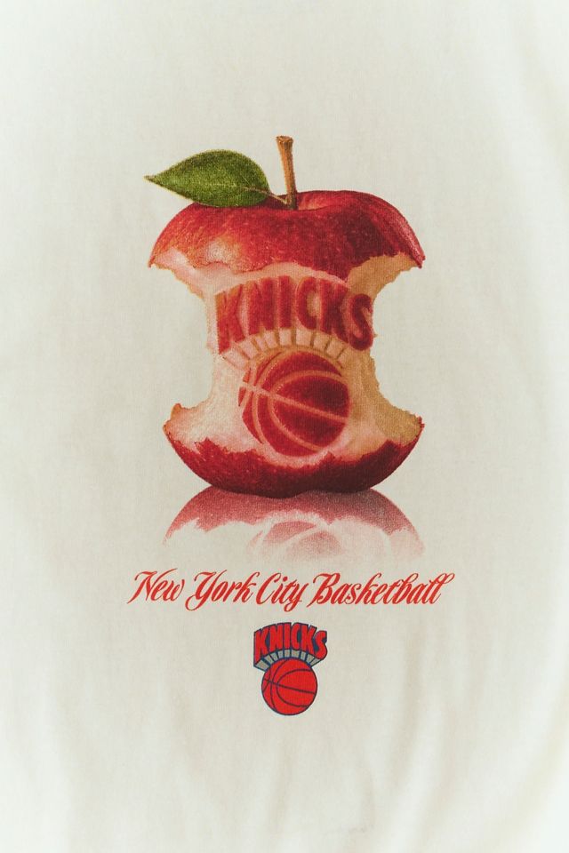 T-shirt graphique de terrain NBA New York Knicks Mitchell & Ness #1