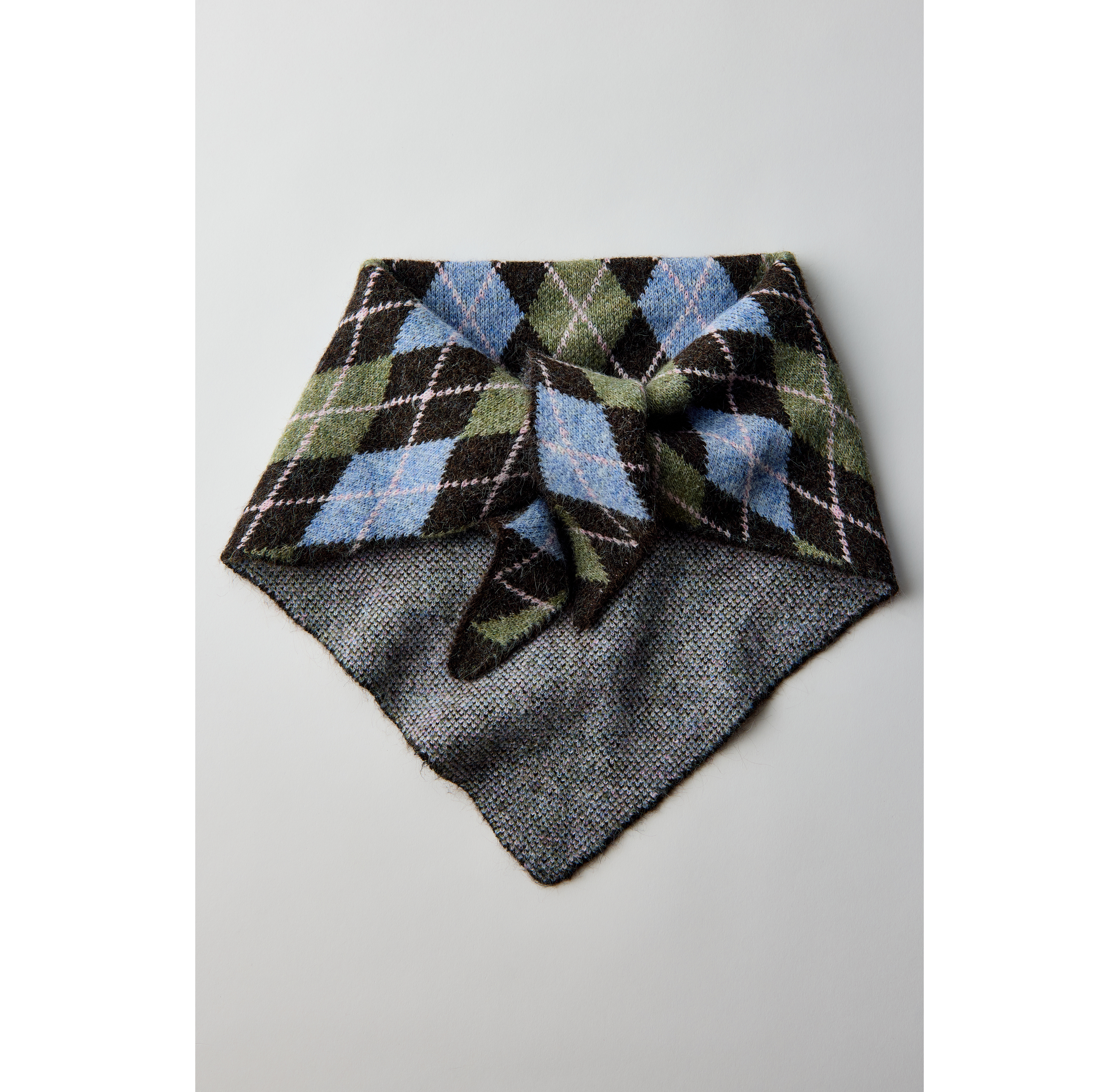 Plaid Pattern Oversized Triangle Scarf