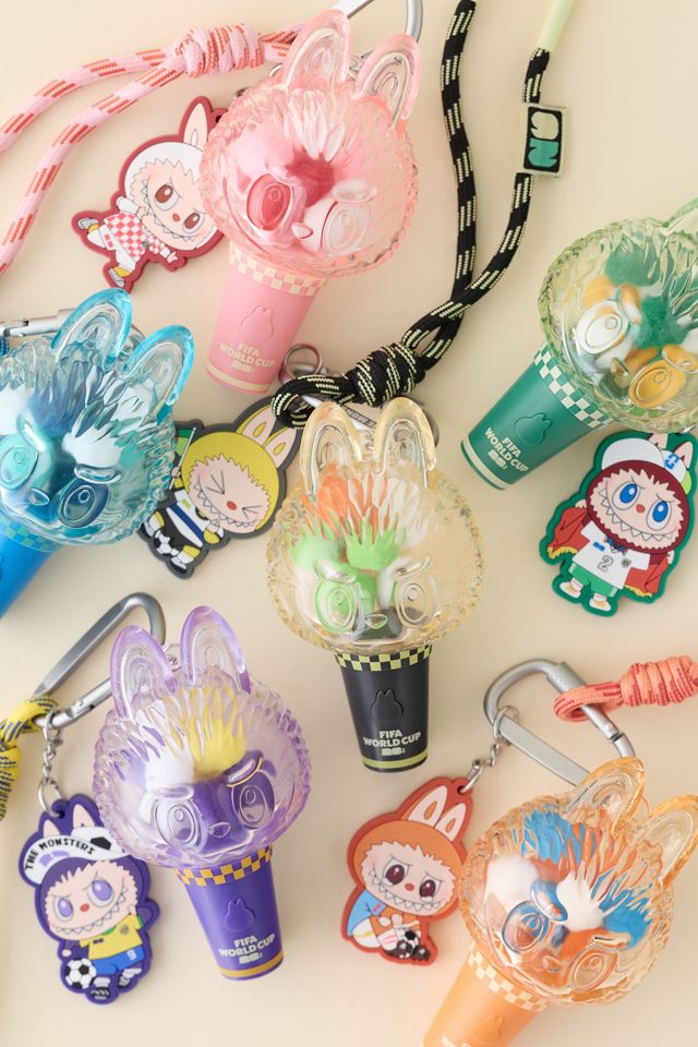 Porte-clés pendentif lumineux boîte mystère POP MART The Monsters Labubu X FIFA Series #1