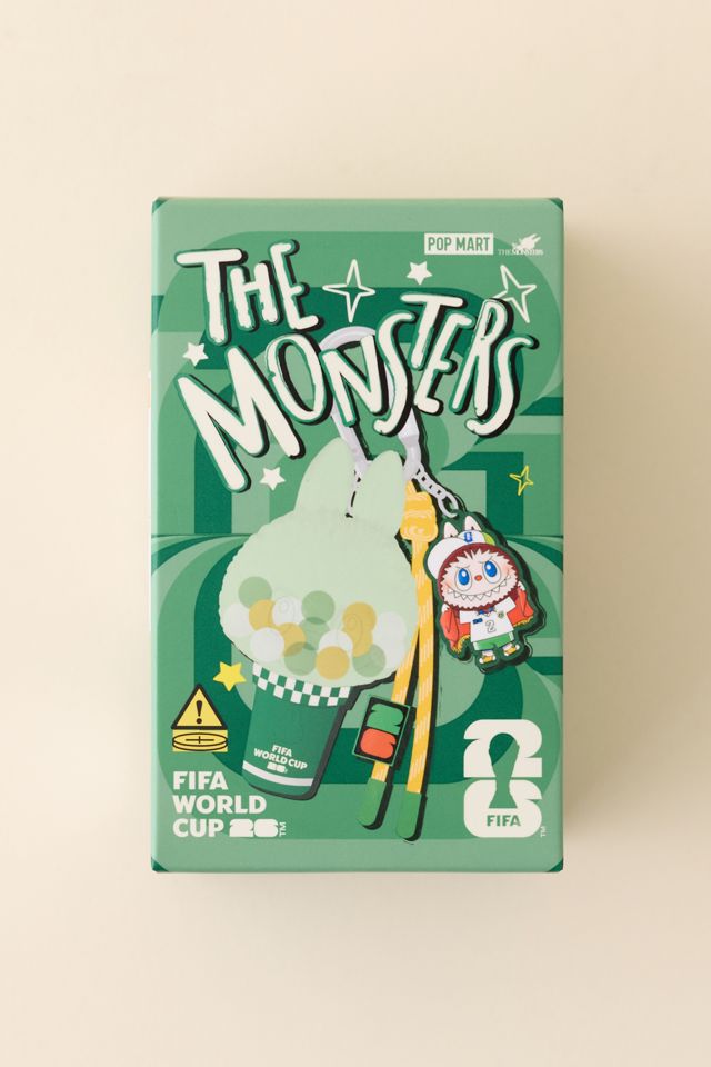 Porte-clés pendentif lumineux boîte mystère POP MART The Monsters Labubu X FIFA Series #5