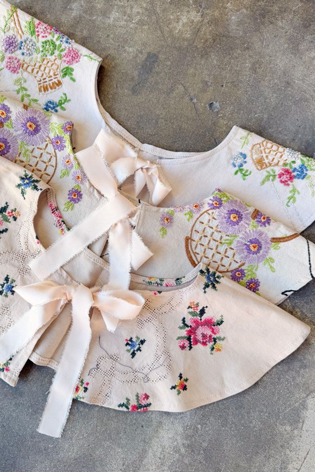 Vintage Reworked Embroidered Collar #1