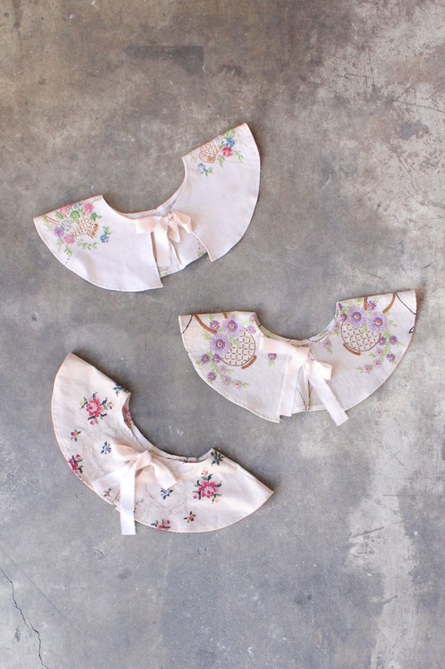Vintage Reworked Embroidered Collar #2