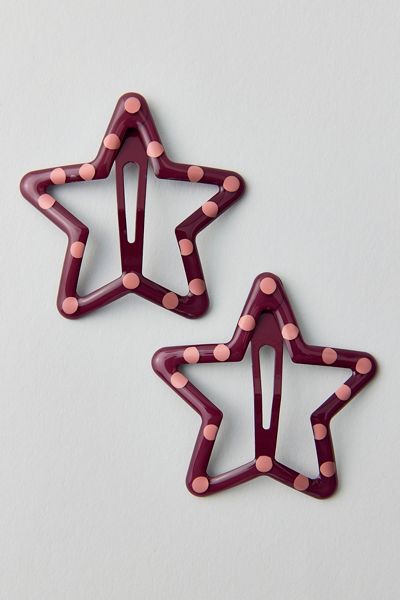 Large Star Snap Clips Set