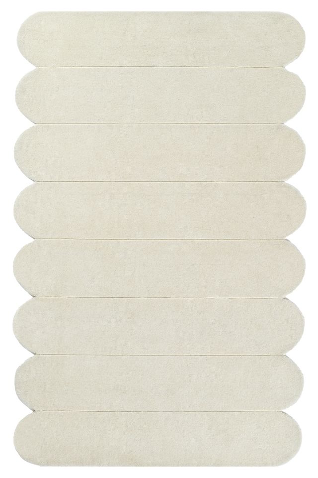 Brooks Scalloped Hand-Tufted Wool Rug #2