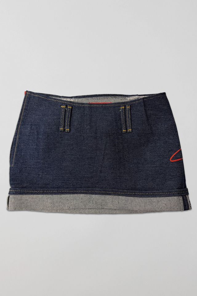 Bournestar Low-Rise Denim Micro Mini Skirt #1