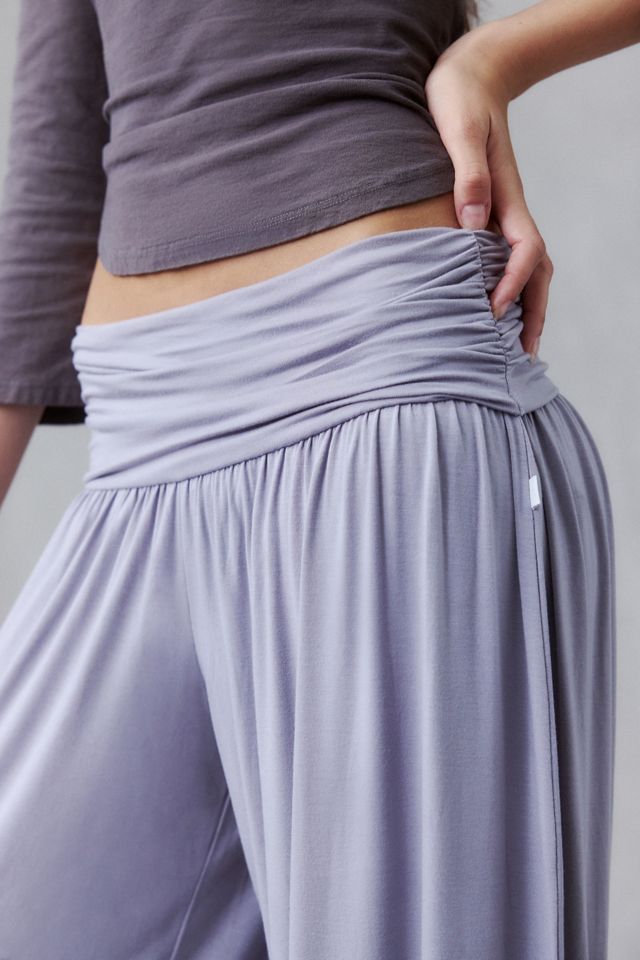 Pantalon à jambe large en jersey tricoté à taille repliée Angel Kiss Out From Under #2
