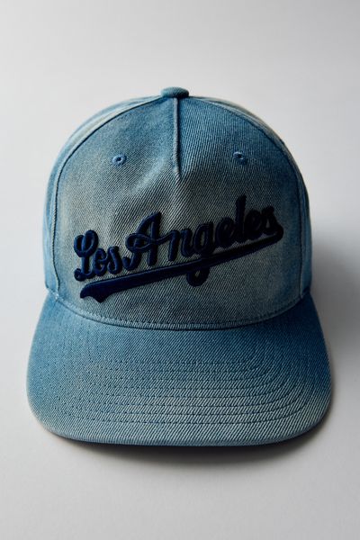 Casquette snapback originale Mitchell & Ness MLB Los Angeles Dodgers en denim
