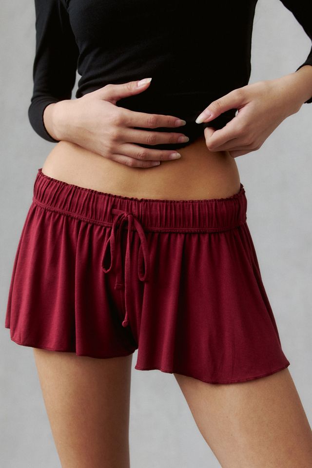 Out From Under Angel Kiss Jersey Knit Flutter Shorts #1