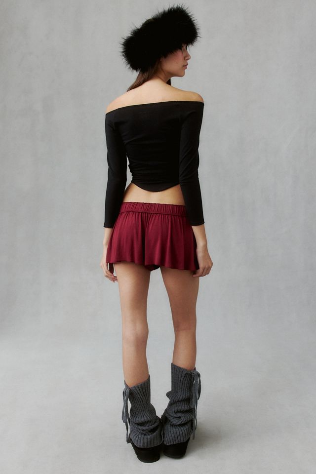 Out From Under Angel Kiss Jersey Knit Flutter Shorts #2