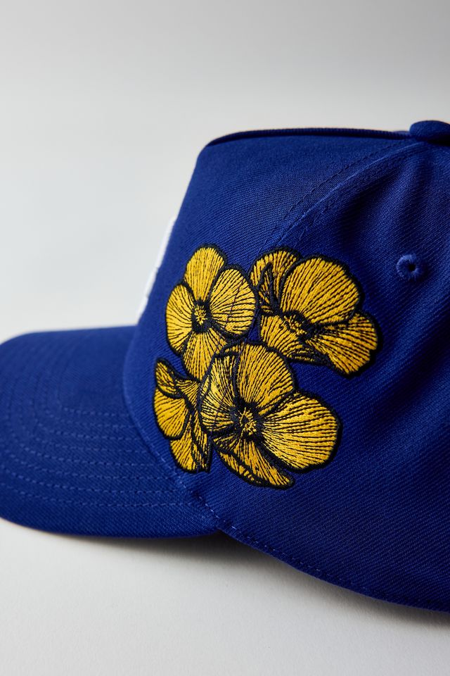 Mitchell & Ness MLB Los Angeles Dodgers Poppy Snapback Hat #1