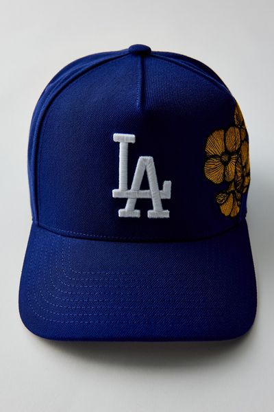 Mitchell & Ness MLB Los Angeles Dodgers Poppy Snapback Hat