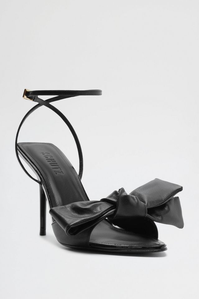 Schutz Elodie Buckle Strap Bow Heeled Sandals #2