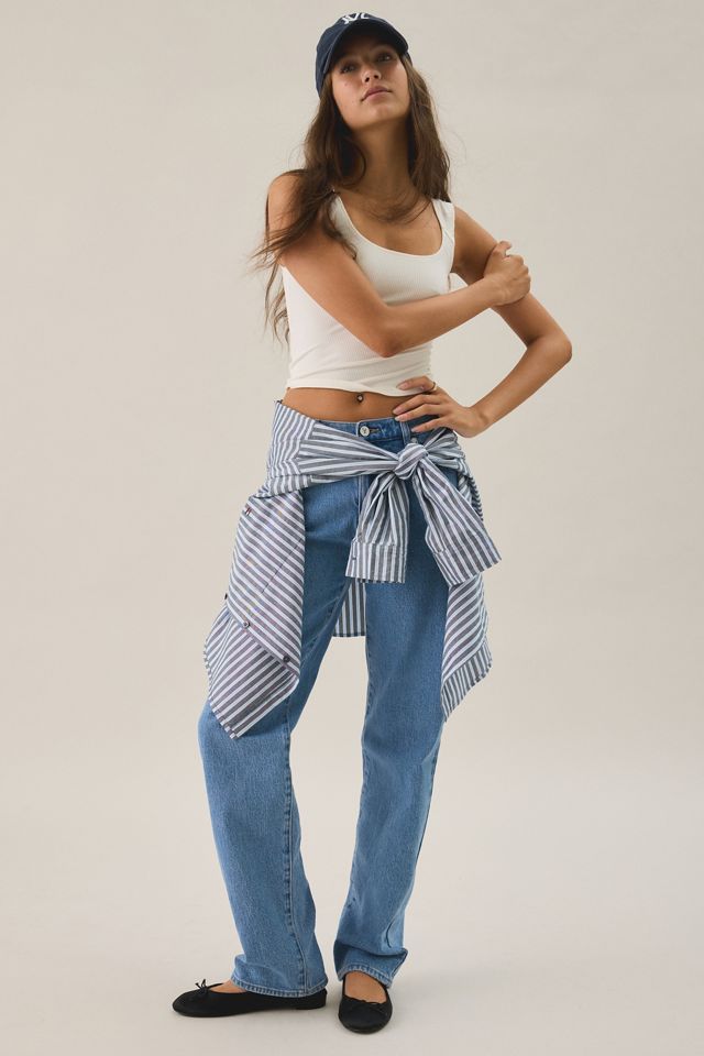 Abrand 95 Debbie Low-Rise Straight Jeans #1