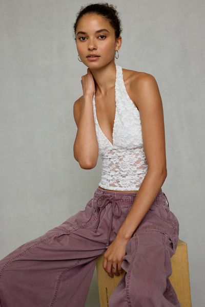 Kimchi Blue Lizette Sheer Lace Halter Top