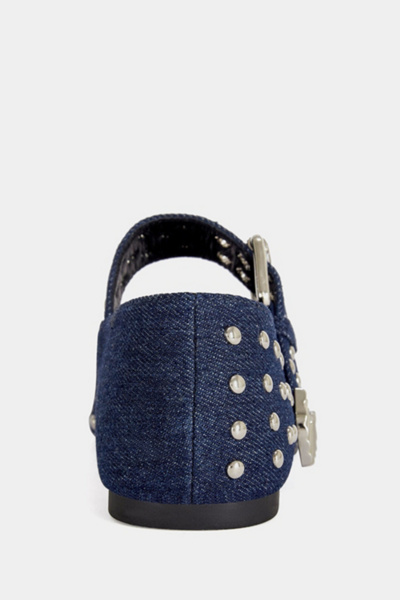 Azalea Wang Kennith Studded Ballet Flat