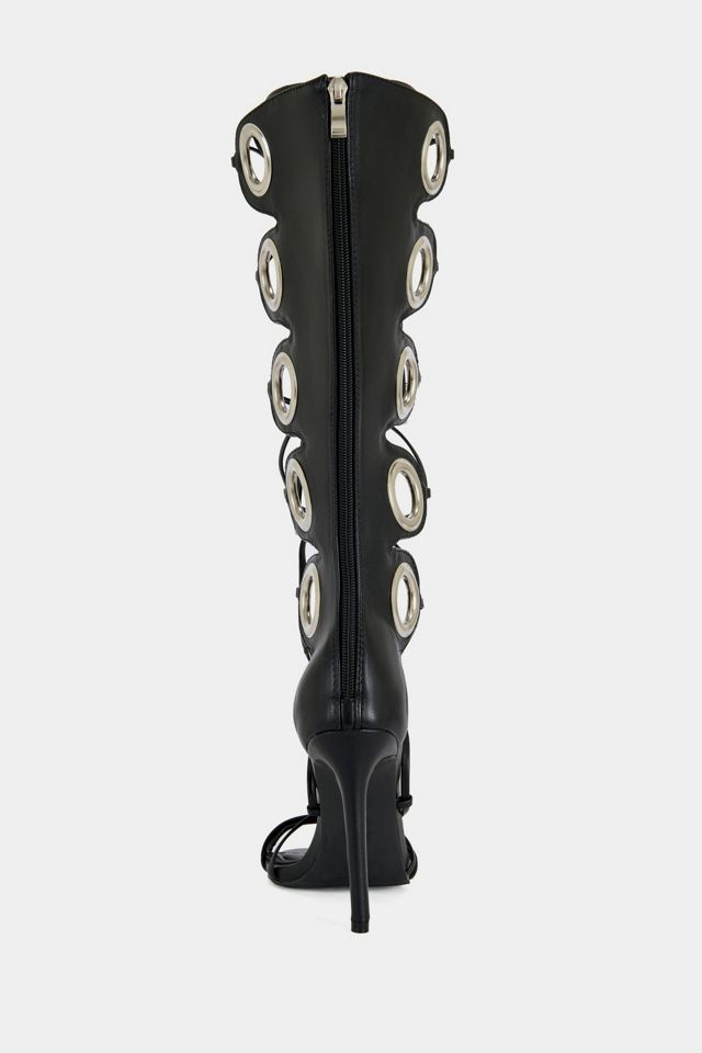 Azalea Wang Agathon Stiletto Gladiator Sandal Boot #2