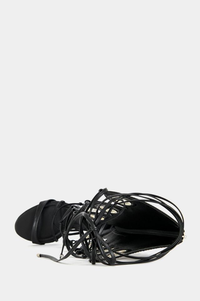 Azalea Wang Agathon Stiletto Gladiator Sandal Boot #3