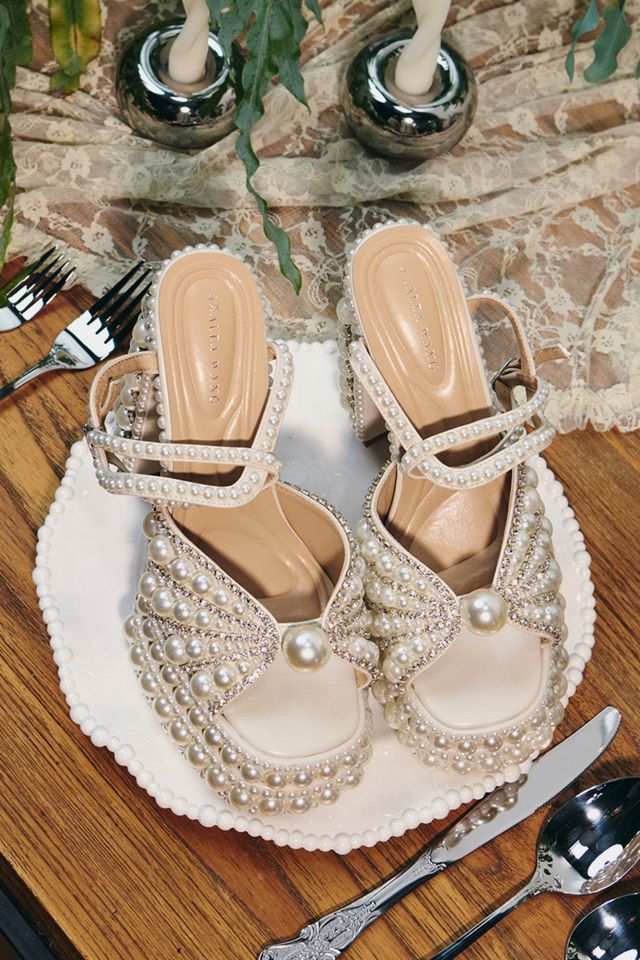 Azalea Wang Astrella Embellished Platform Heel #1