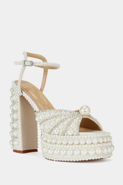 Azalea Wang Astrella Embellished Platform Heel