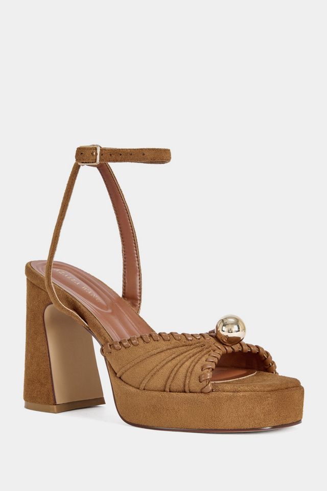 Azalea Wang Cael Block Suede Platform Heel #1