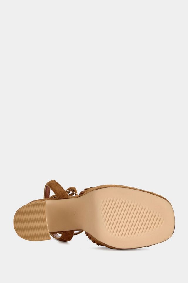 Azalea Wang Cael Block Suede Platform Heel #4