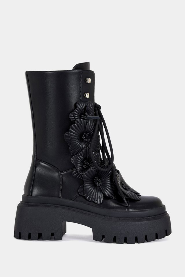 Azalea Wang Devoir 3D Flower Combat Bootie #1