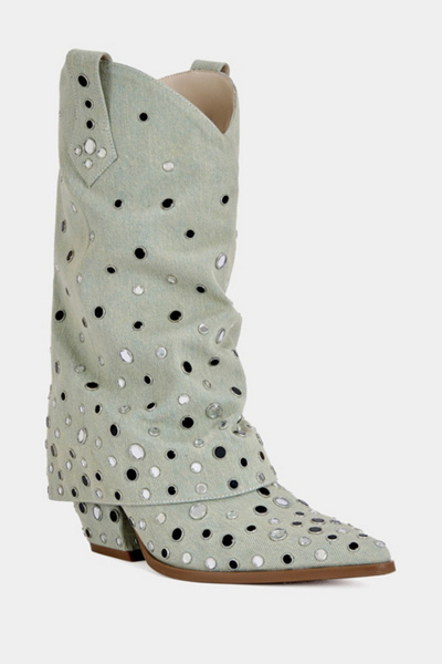 Azalea Wang Jaimy Grommet Western Bootie