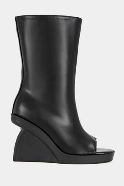 Azalea Wang Nolia Wedge Peep-Toe Bootie