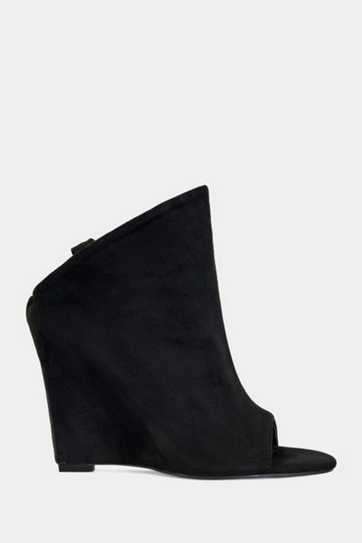 Azalea Wang Novis Wedge Peep-Toe Bootie