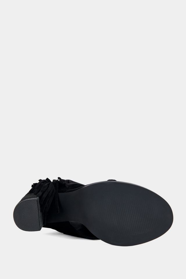 Azalea Wang Paco Fringe Peep-Toe Bootie #4