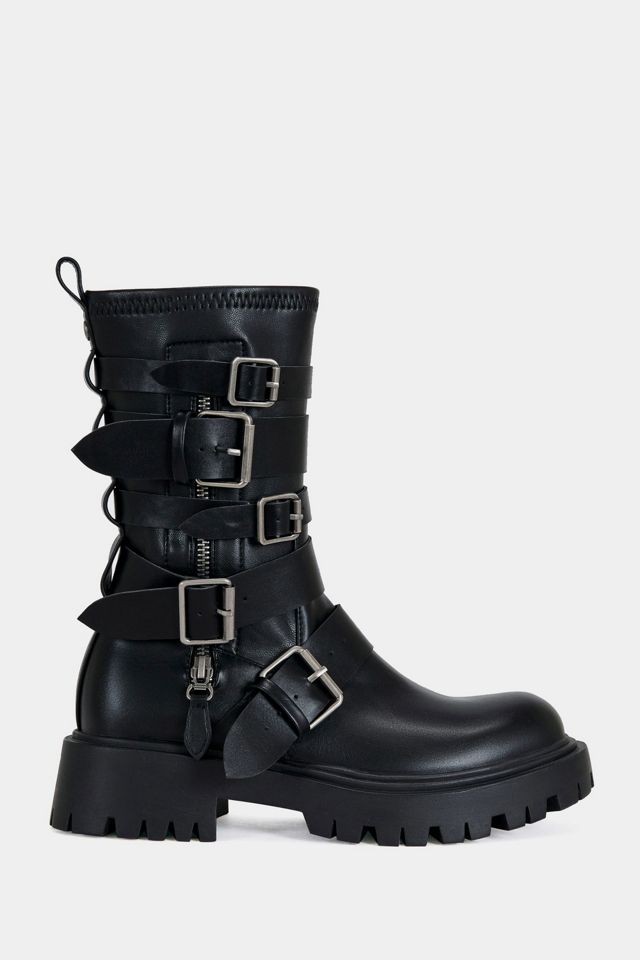 Azalea Wang Spridy Buckled Combat Bootie #1