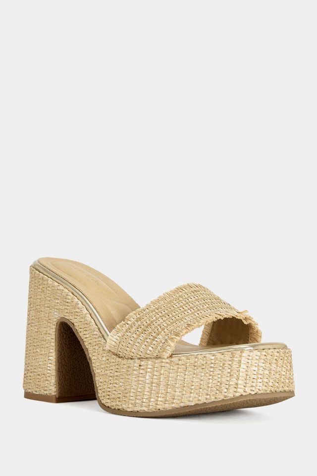 Azalea Wang Aniket Wicker Platform Sandal #1