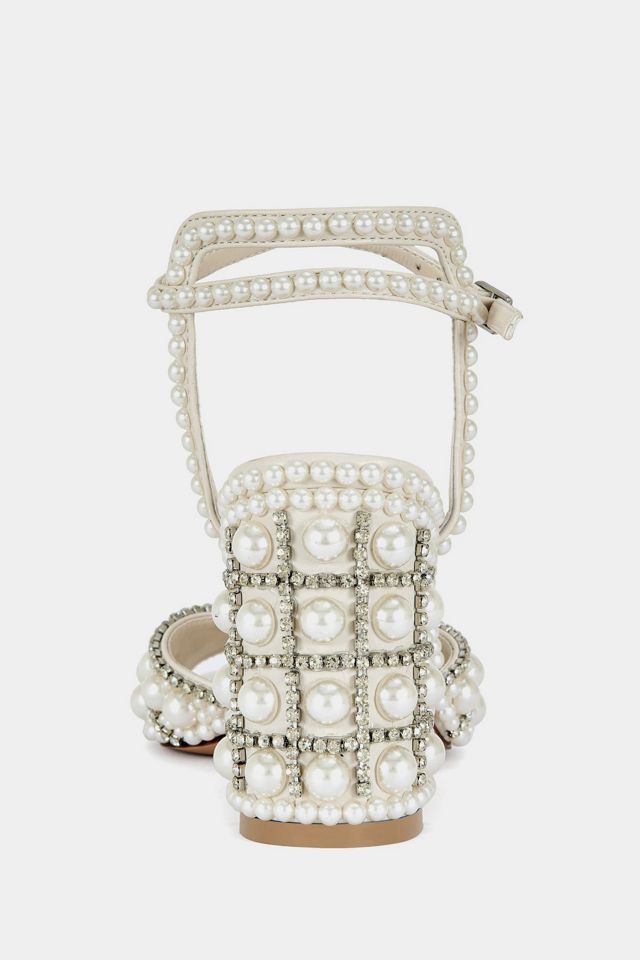 Azalea Wang Esteva Pearl Block Heel Sandal #3
