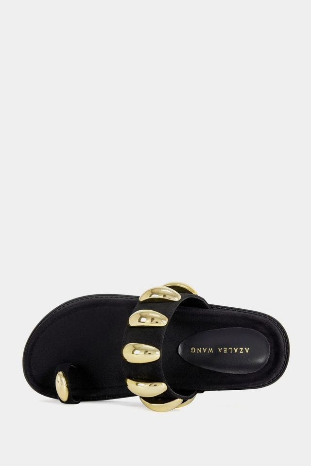 Azalea Wang Impisi Studded Toe Ring Sandal #3