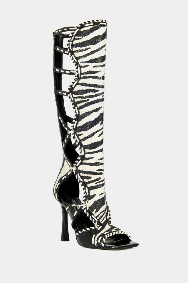 Azalea Wang Indranihigh Gladiator Stiletto Sandal Boot #1