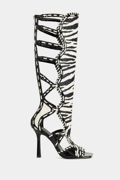 Azalea Wang Indranihigh Gladiator Stiletto Sandal Boot