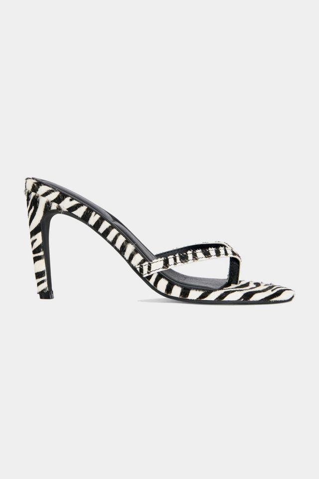 Azalea Wang Lewis Zebra Calf Hair Stiletto Heel #1