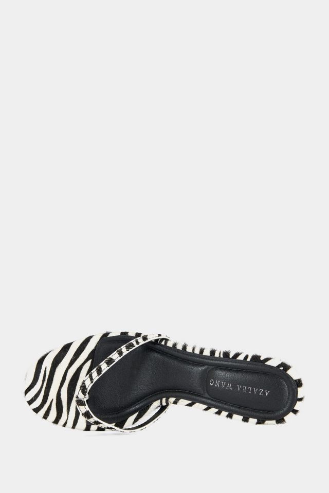 Azalea Wang Lewis Zebra Calf Hair Stiletto Heel #3