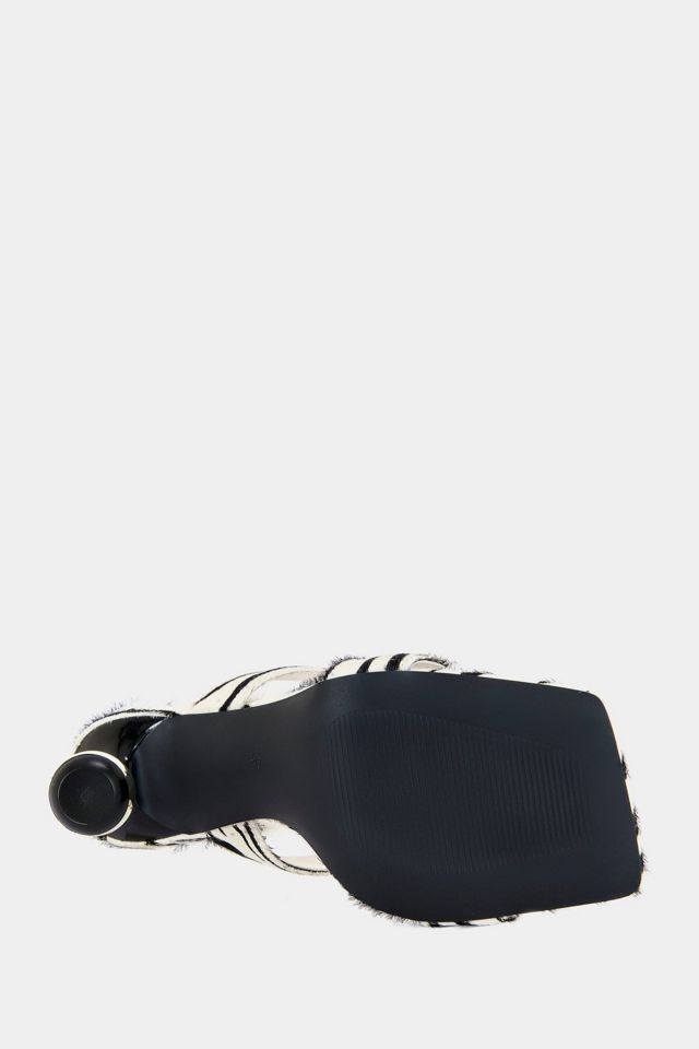 Azalea Wang Ophiel Zebra Calf Hair Stiletto Heel #4