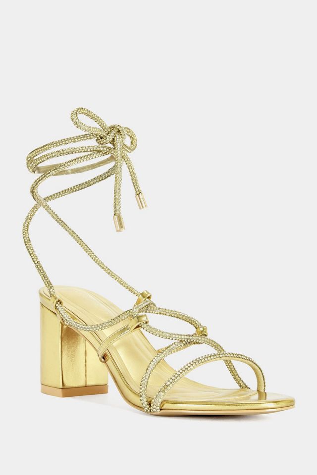 Azalea Wang Revani Wrap-Around Strappy Block Heel #1