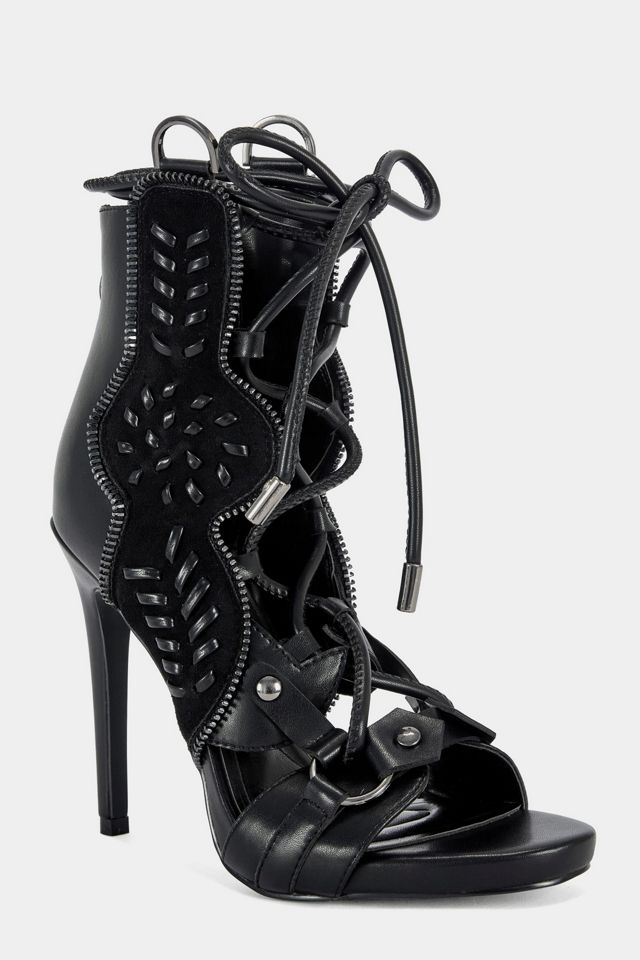 Azalea Wang Shainia Gladiator Sandal Bootie Heel #1
