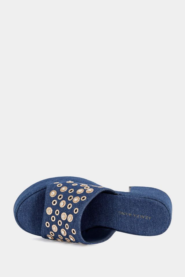 Azalea Wang Theodora Denim Platform Sandal #3