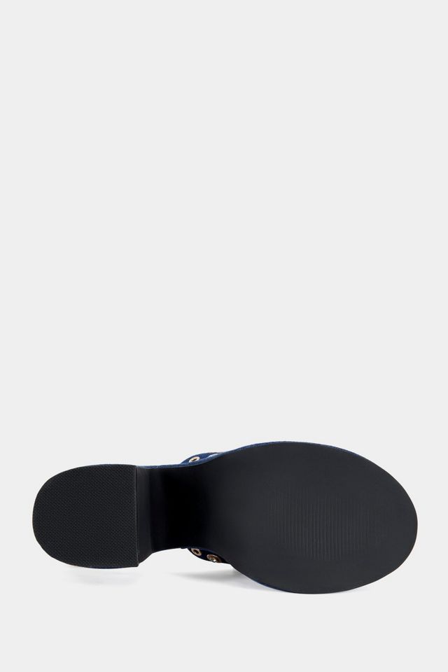 Azalea Wang Theodora Denim Platform Sandal #4