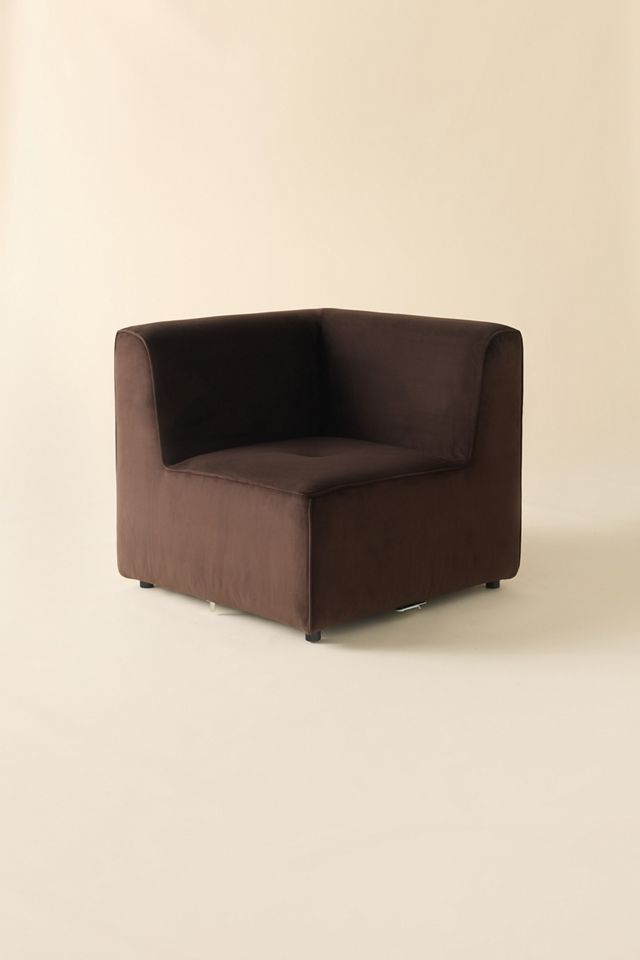 Axel Velvet Upholstered Modular Sofa #4