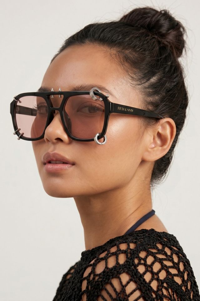 Fifth & Ninth Darcy Aviator Pierced Sunglasses #1