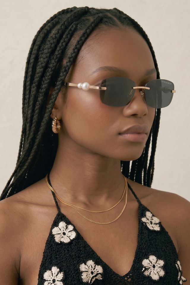 Fifth & Ninth Perla Rectangle Sunglasses #1