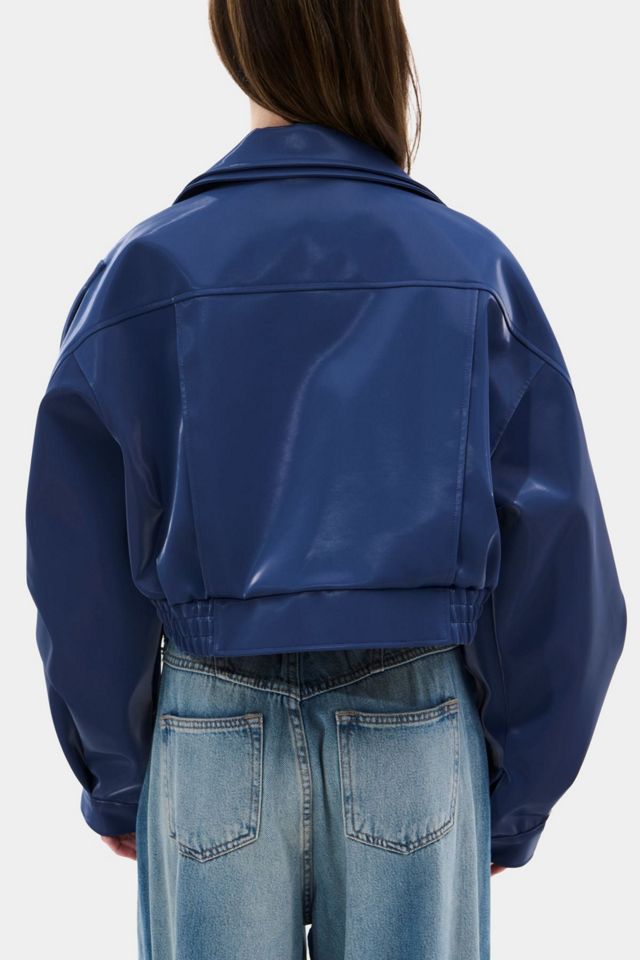 Azalea Wang Babz Liquid Luxe Moto Jacket #3