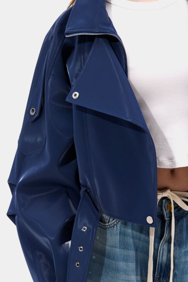 Azalea Wang Babz Liquid Luxe Moto Jacket #4