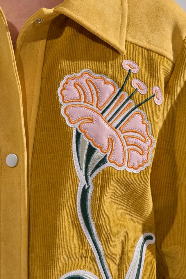 Azalea Wang Geraldine Floral Corduroy Jacket | Urban Outfitters